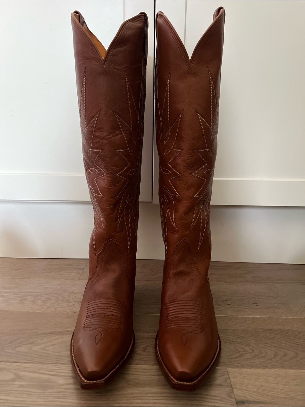 NIB Tecovas Loretta Boots Saddle Cowhide Size 10